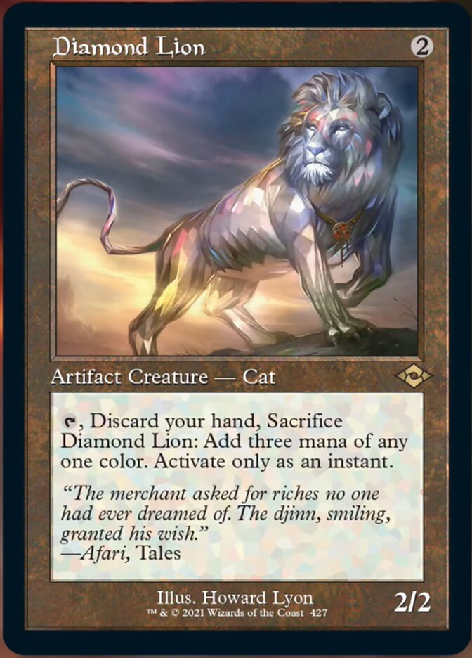 Diamond Lion (Retro Foil Etched) [Modern Horizons 2] | GnG Games