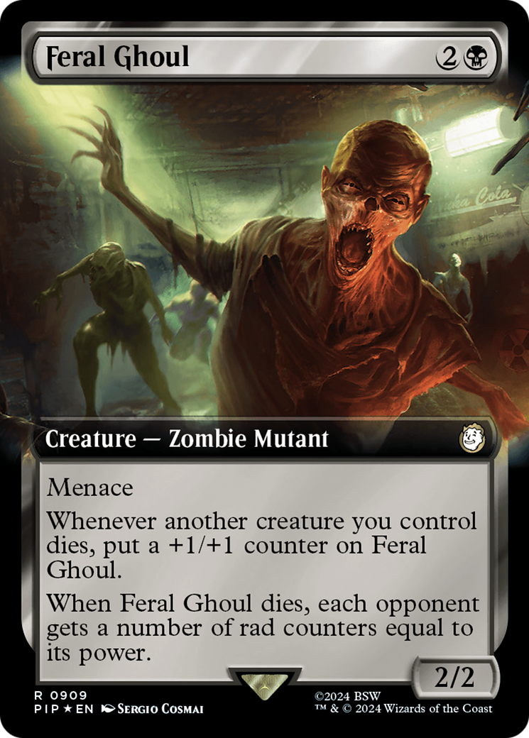 Feral Ghoul (Extended Art) (Surge Foil) [Fallout] | GnG Games