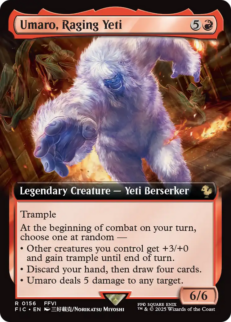 Umaro, Raging Yeti (Extended Art) [FINAL FANTASY Commander] | GnG Games