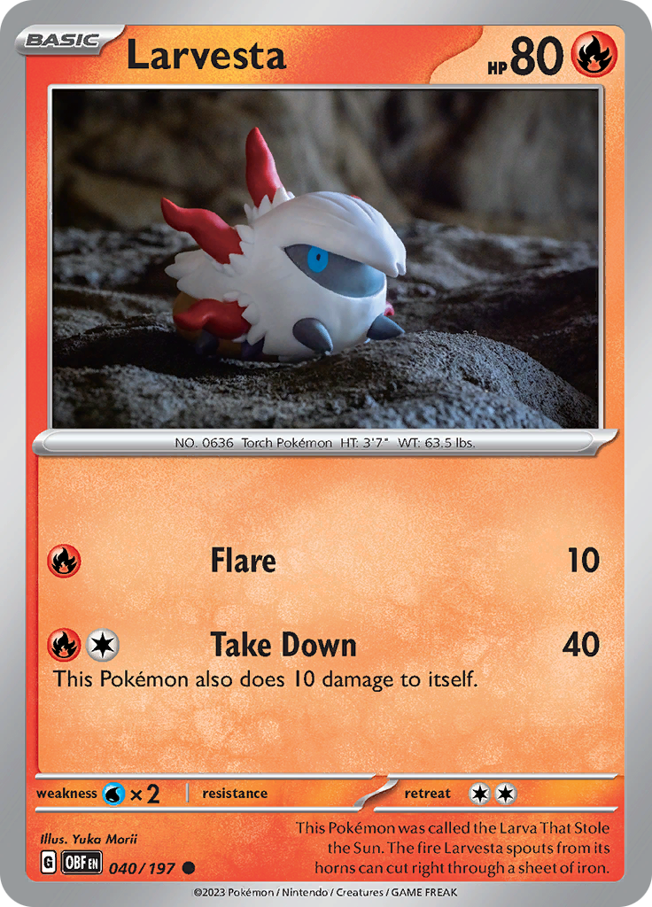 Larvesta (040/197) [Scarlet & Violet: Obsidian Flames] | GnG Games