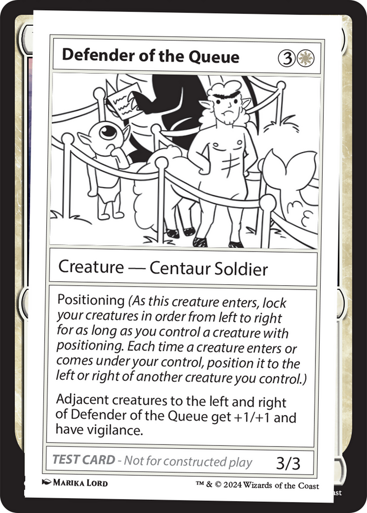 Defender of the Queue [Mystery Booster 2 Playtest Cards] | GnG Games