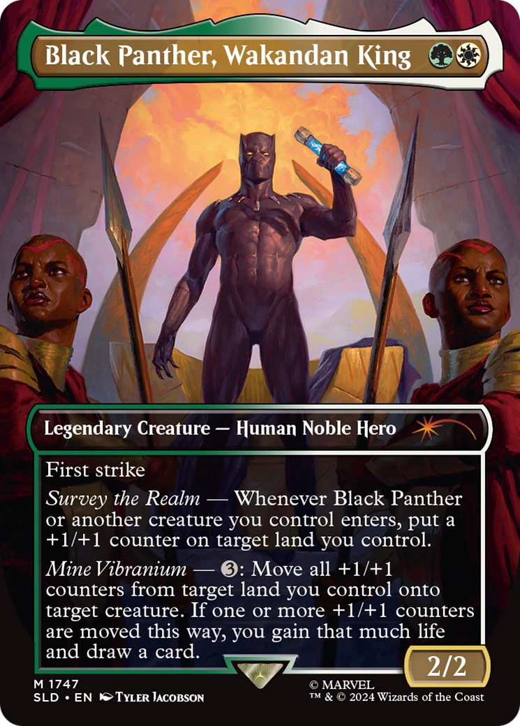 Black Panther, Wakandan King (Rainbow Foil) [Secret Lair Drop Series] | GnG Games