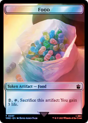 Horse // Food (0057) Double-Sided Token (Surge Foil) [Doctor Who Tokens] | GnG Games