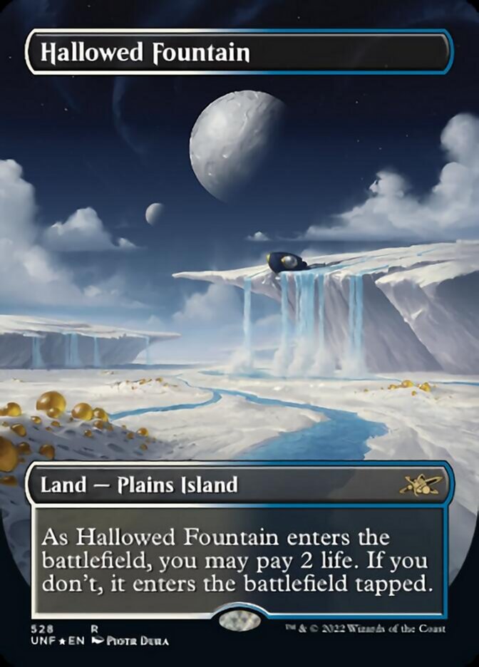 Hallowed Fountain (Borderless) (Galaxy Foil) [Unfinity] | GnG Games