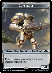 Goblin // Construct Double-Sided Token [Dominaria Remastered Tokens] | GnG Games