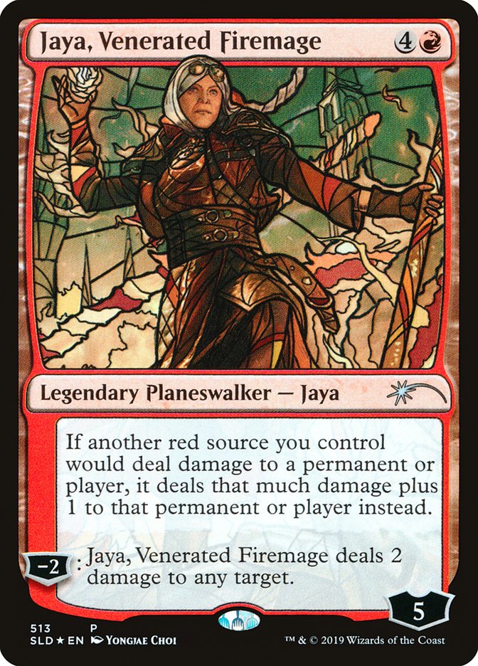 Jaya, Venerated Firemage (Stained Glass) [Secret Lair Drop Promos] | GnG Games