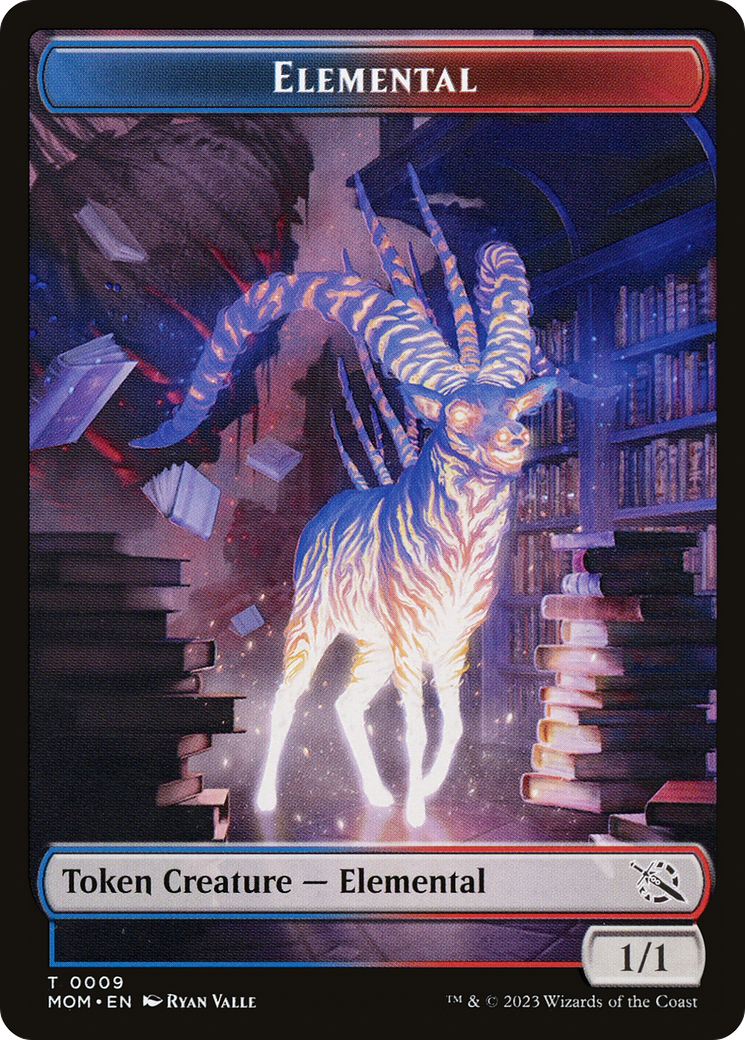 Elemental (09) // Spirit (13) Double-Sided Token [March of the Machine Tokens] | GnG Games