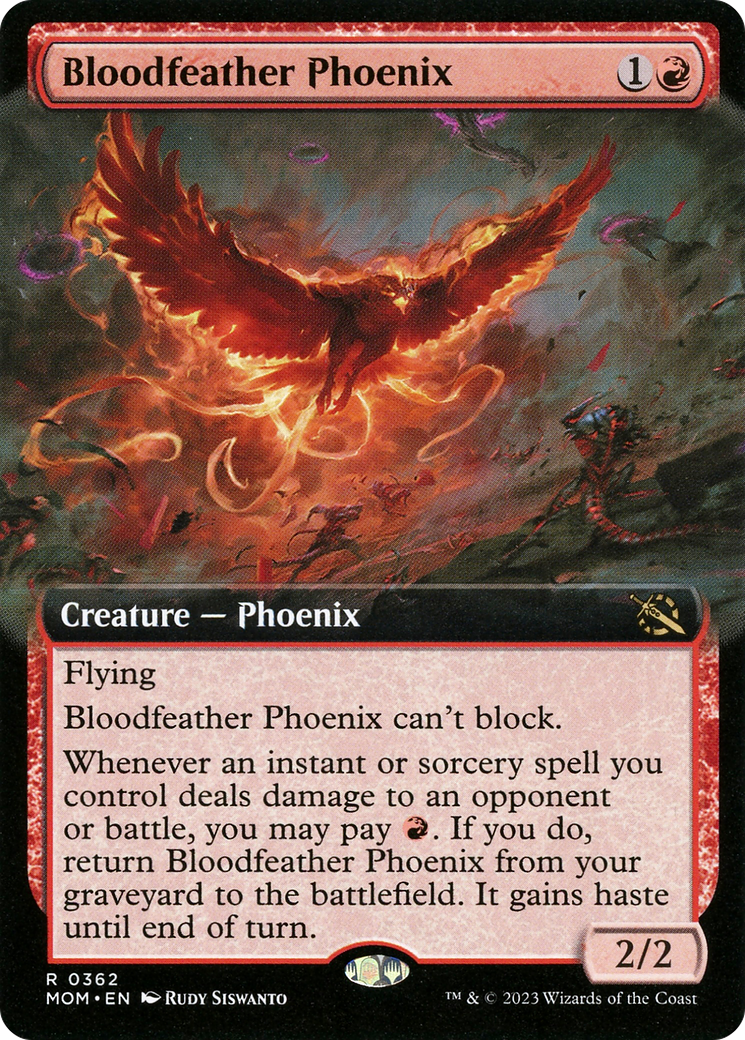 Bloodfeather Phoenix (Extended Art) [March of the Machine] | GnG Games