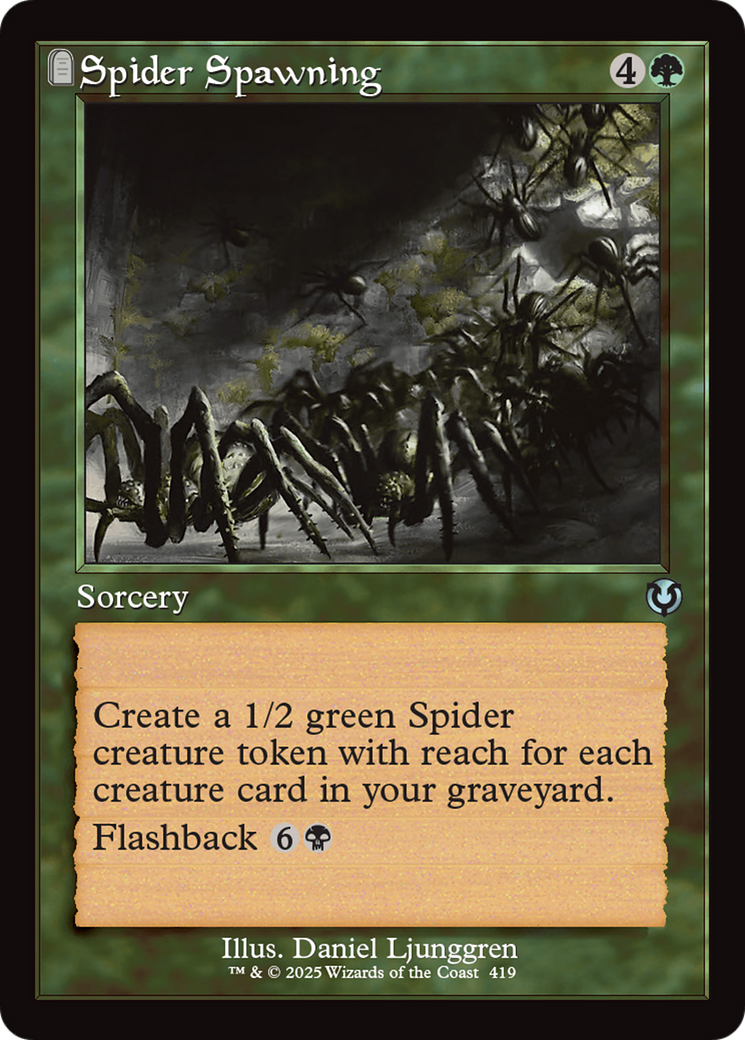 Spider Spawning (Retro Frame) [Innistrad Remastered] | GnG Games