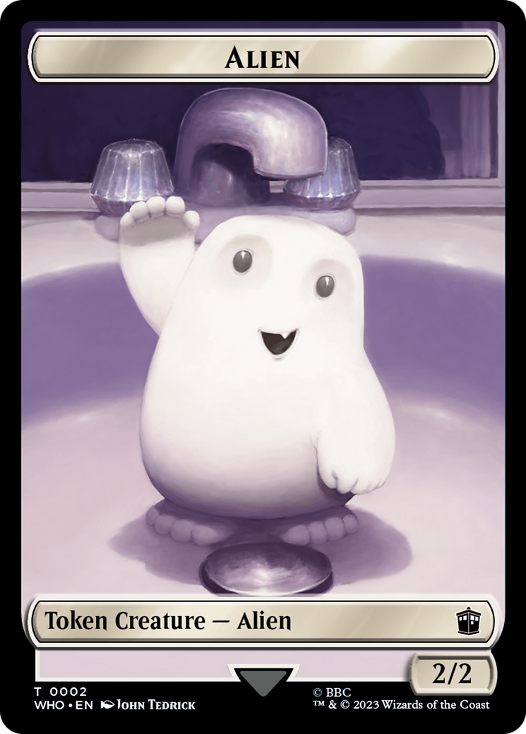 Alien // Food (0025) Double-Sided Token [Doctor Who Tokens] | GnG Games