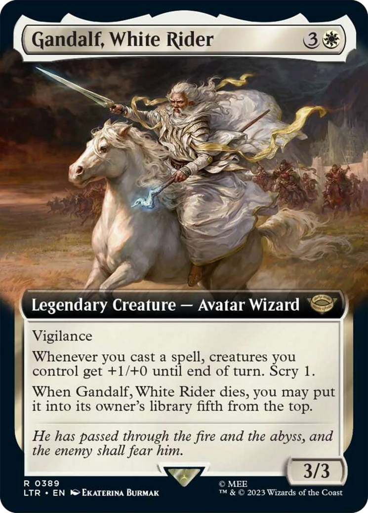 Gandalf, White Rider (Extended Art) [The Lord of the Rings: Tales of Middle-Earth] | GnG Games