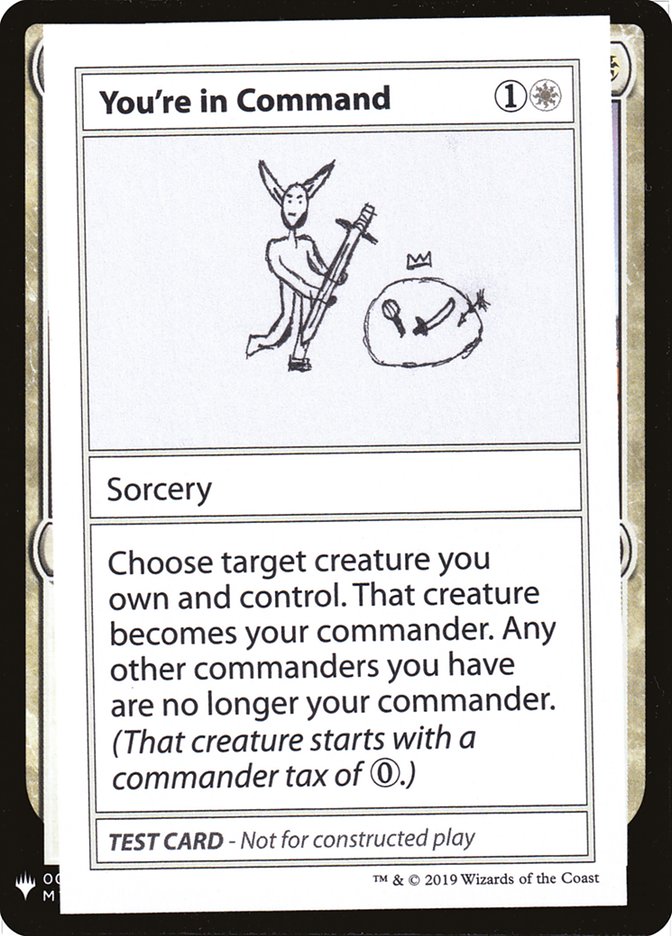 You're in Command [Mystery Booster Playtest Cards] | GnG Games