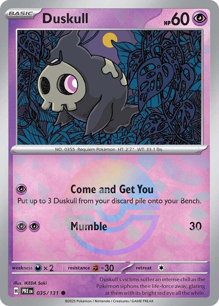 Duskull (035/131) (Poke Ball Pattern) [Scarlet & Violet: Prismatic Evolutions] | GnG Games