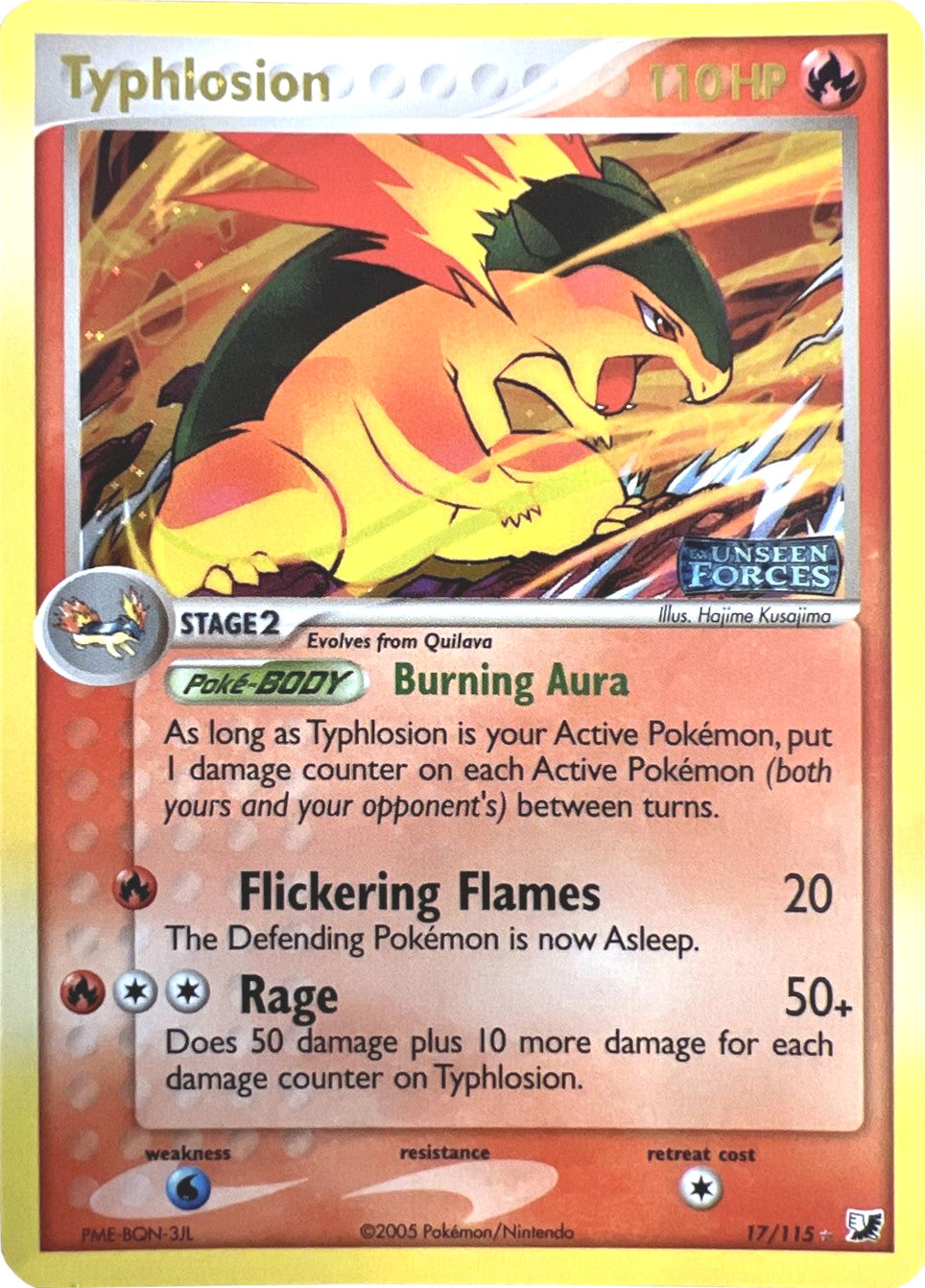 Typhlosion (17/115) (Stamped) [EX: Unseen Forces] | GnG Games