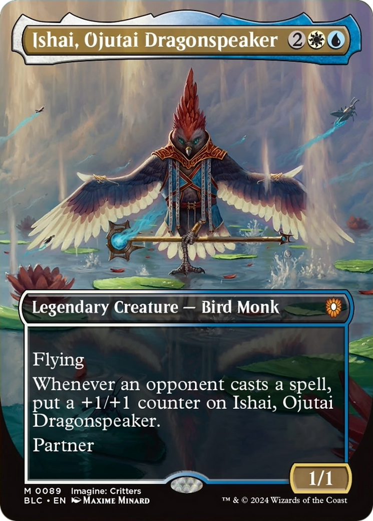 Ishai, Ojutai Dragonspeaker (Borderless) [Bloomburrow Commander] | GnG Games