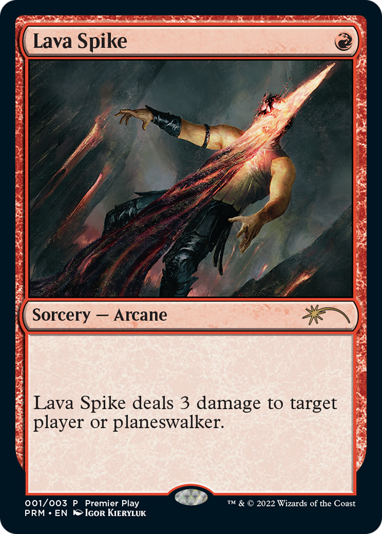 Lava Spike (Premier Play) [Pro Tour Promos] | GnG Games