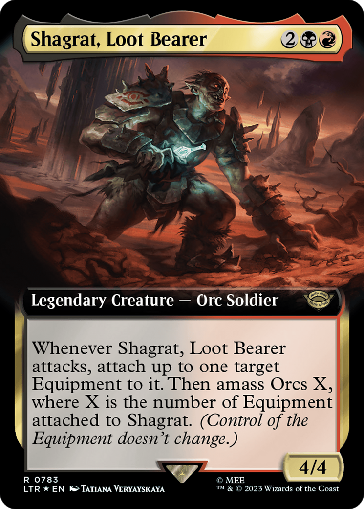 Shagrat, Loot Bearer (Extended Art) (Surge Foil) [The Lord of the Rings: Tales of Middle-Earth] | GnG Games