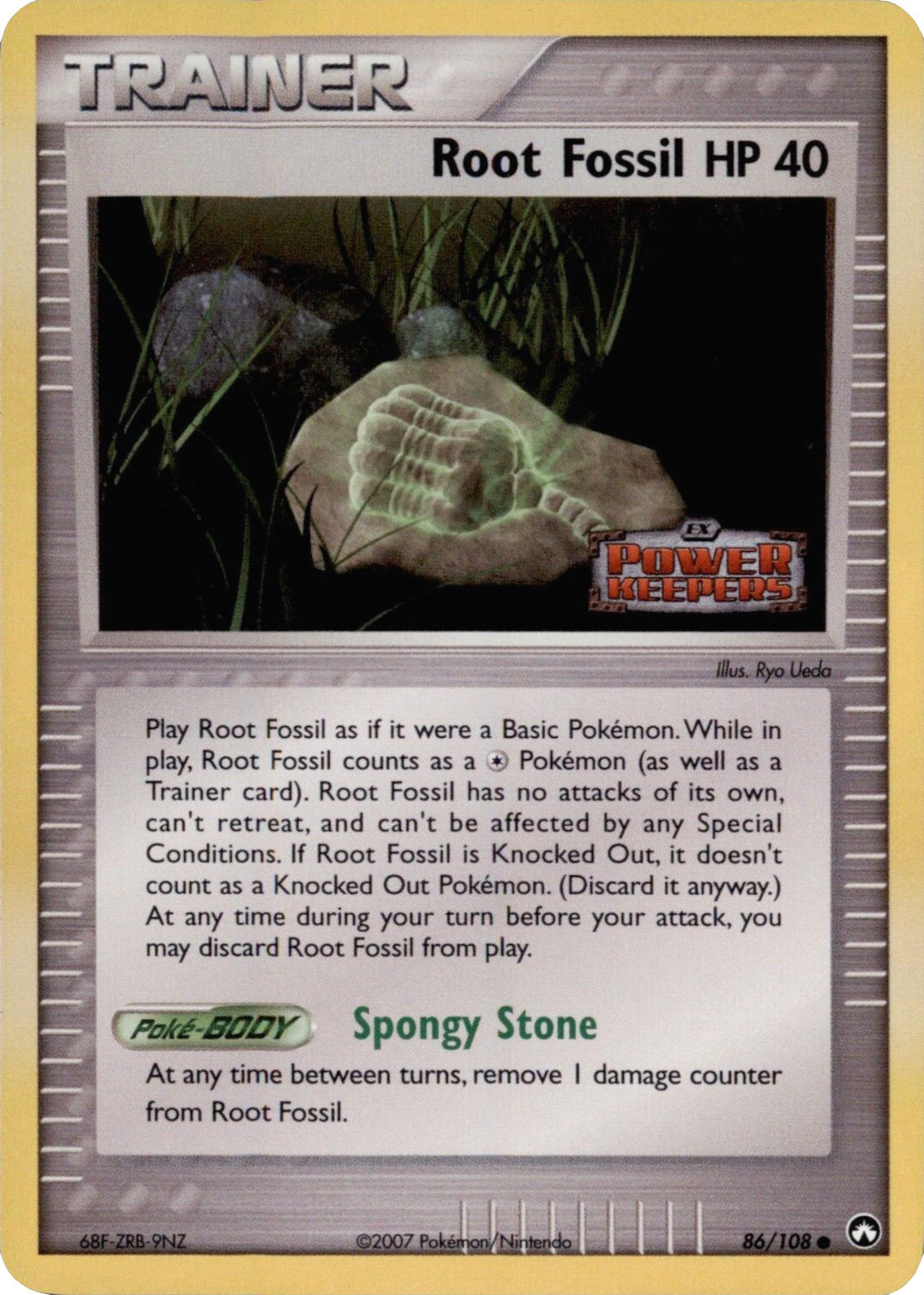 Root Fossil (86/108) (Stamped) [EX: Power Keepers] | GnG Games