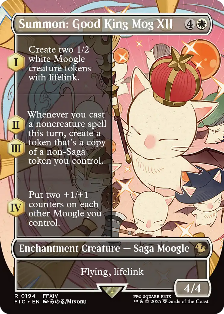 Summon: Good King Mog XII (Borderless) [FINAL FANTASY Commander] | GnG Games