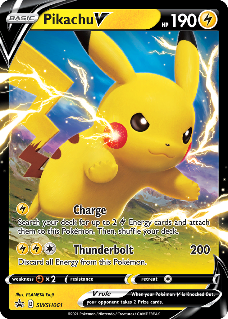 Pikachu V (SWSH061) [Sword & Shield: Black Star Promos] | GnG Games