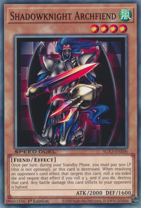Shadowknight Archfiend [SGX3-ENE06] Common | GnG Games