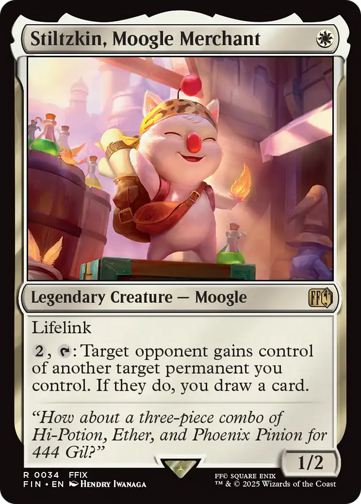 Stiltzkin, Moogle Merchant [FINAL FANTASY] | GnG Games