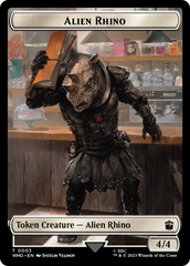 Alien Rhino // Treasure (0030) Double-Sided Token [Doctor Who Tokens] | GnG Games