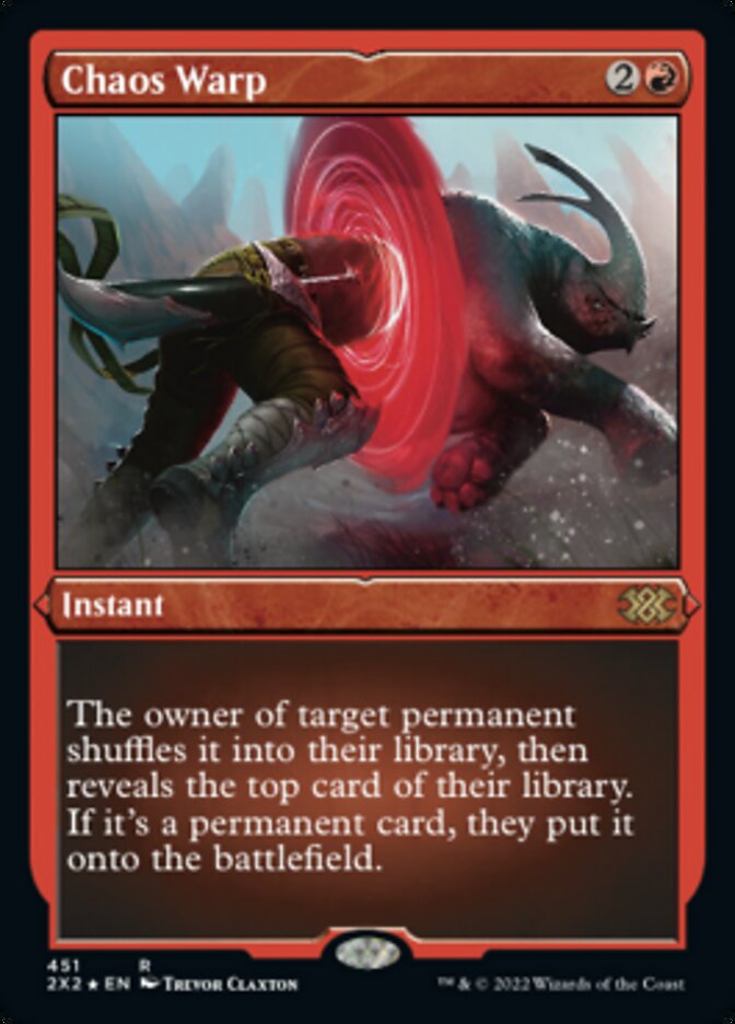 Chaos Warp (Foil Etched) [Double Masters 2022] | GnG Games