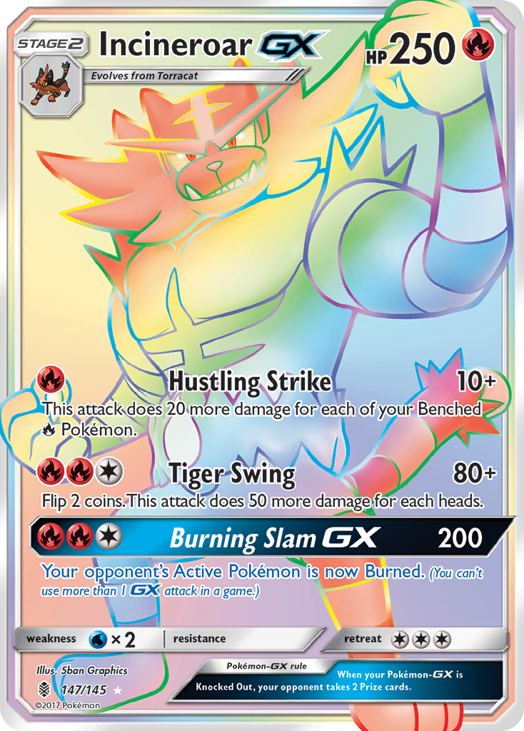 Incineroar GX (147/145) [Sun & Moon: Guardians Rising] | GnG Games