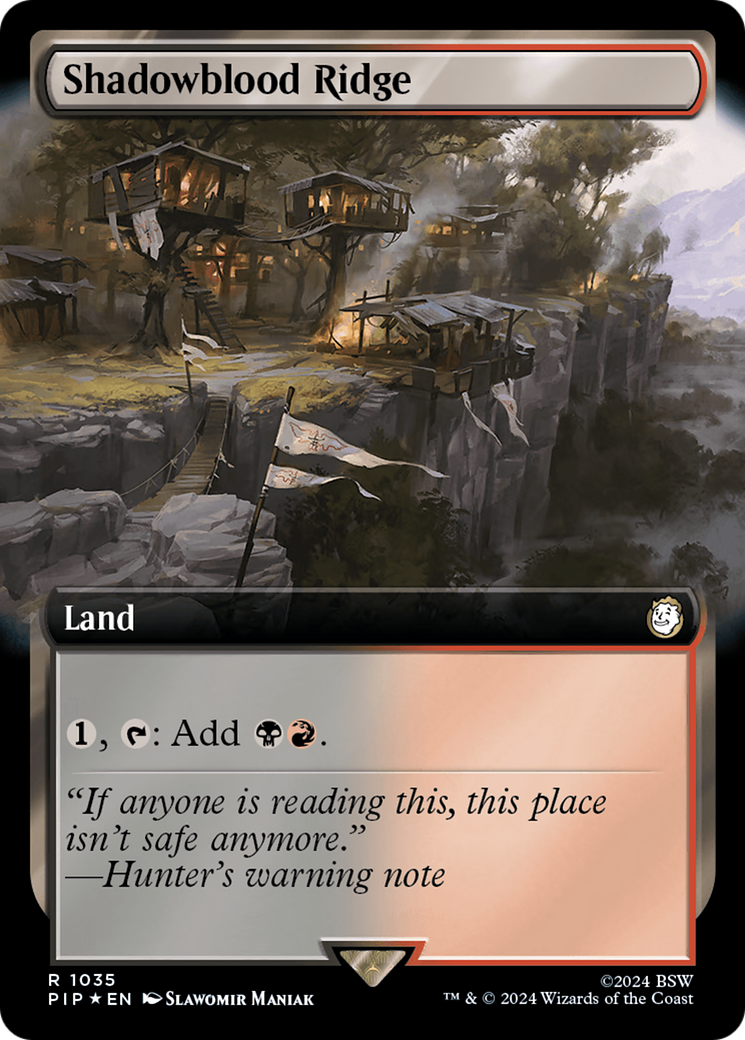 Shadowblood Ridge (Extended Art) (Surge Foil) [Fallout] | GnG Games