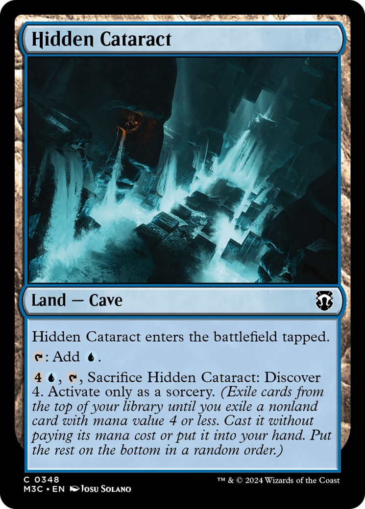 Hidden Cataract (Ripple Foil) [Modern Horizons 3 Commander] | GnG Games