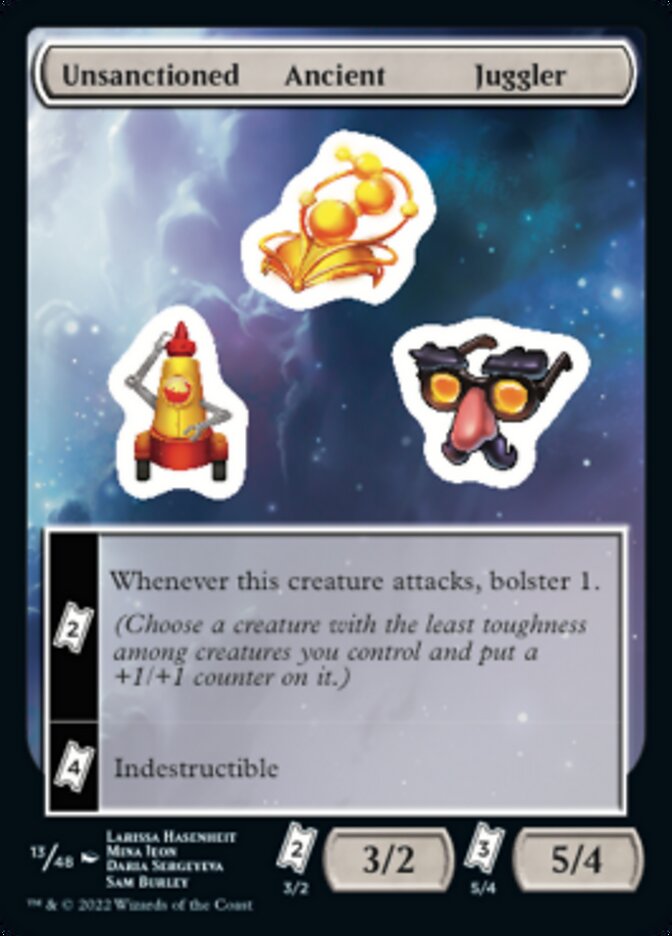 Unsanctioned Ancient Juggler [Unfinity Stickers] | GnG Games