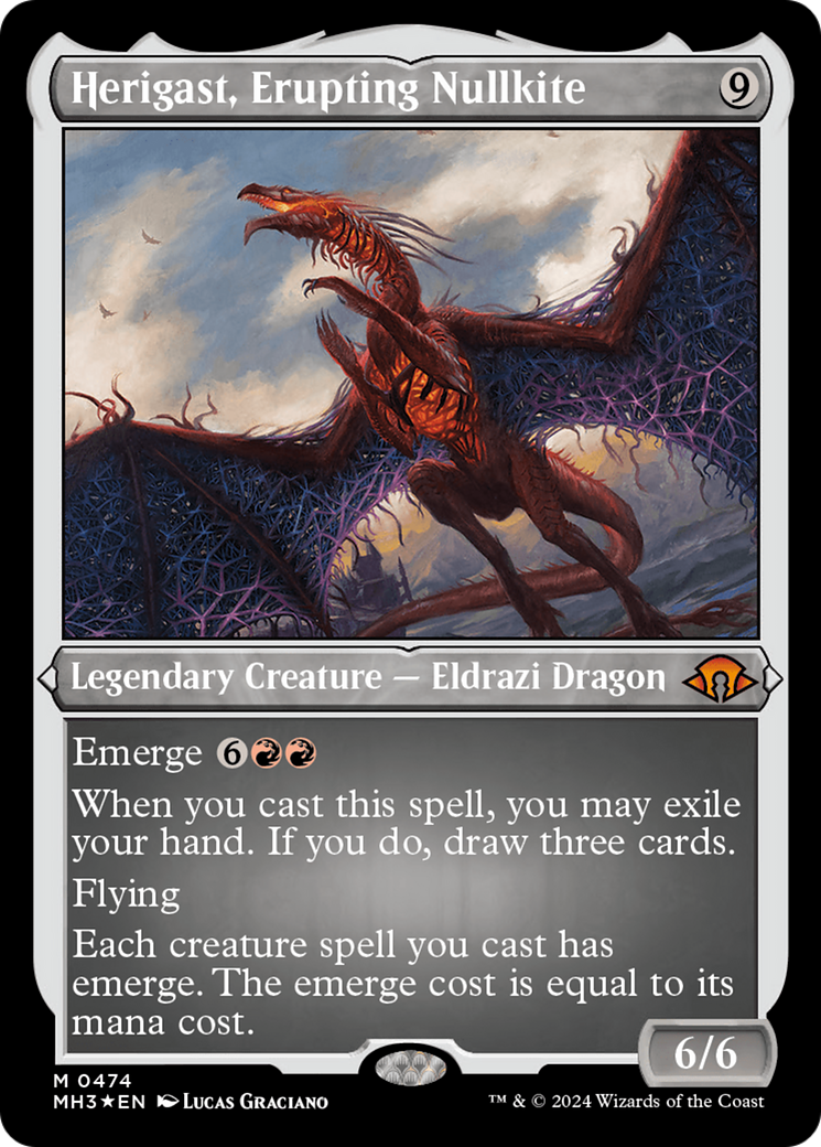 Herigast, Erupting Nullkite (Foil Etched) [Modern Horizons 3] | GnG Games