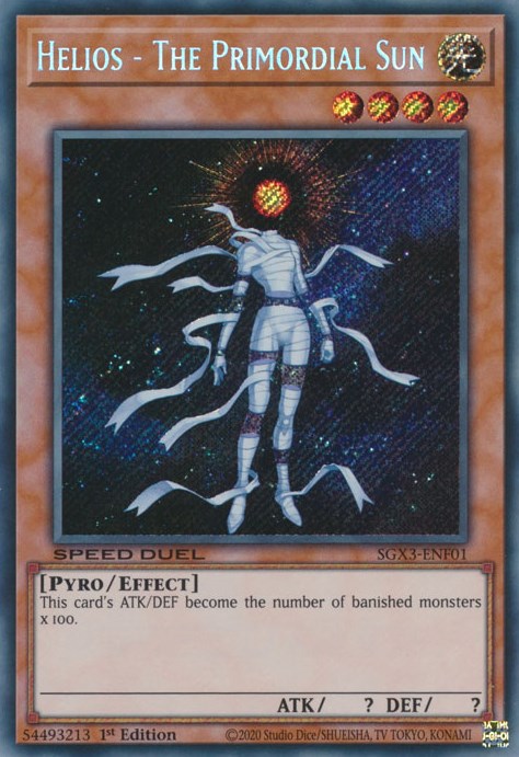 Helios - The Primordial Sun [SGX3-ENF01] Secret Rare | GnG Games