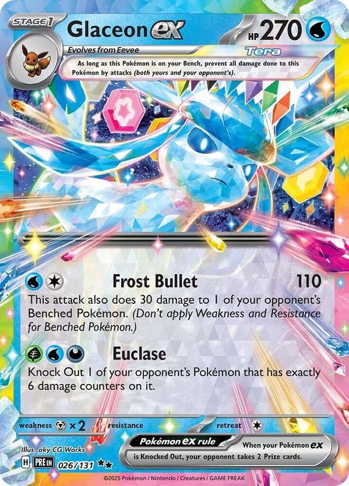 Glaceon ex (026/131) [Scarlet & Violet: Prismatic Evolutions] | GnG Games