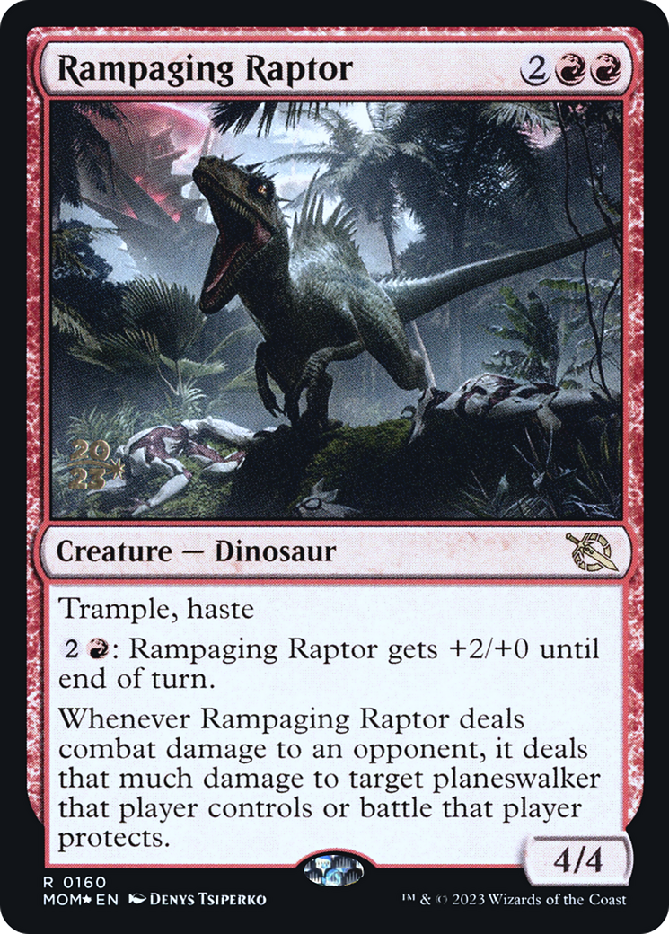 Rampaging Raptor [March of the Machine Prerelease Promos] | GnG Games