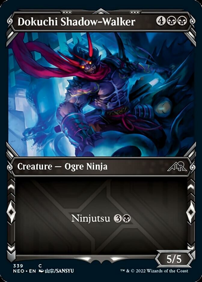 Dokuchi Shadow-Walker (Showcase Ninja) [Kamigawa: Neon Dynasty] | GnG Games