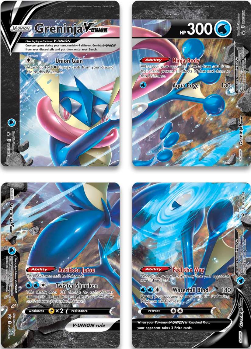 Greninja V-Union (Set of 4) [Sword & Shield: Black Star Promos] | GnG Games