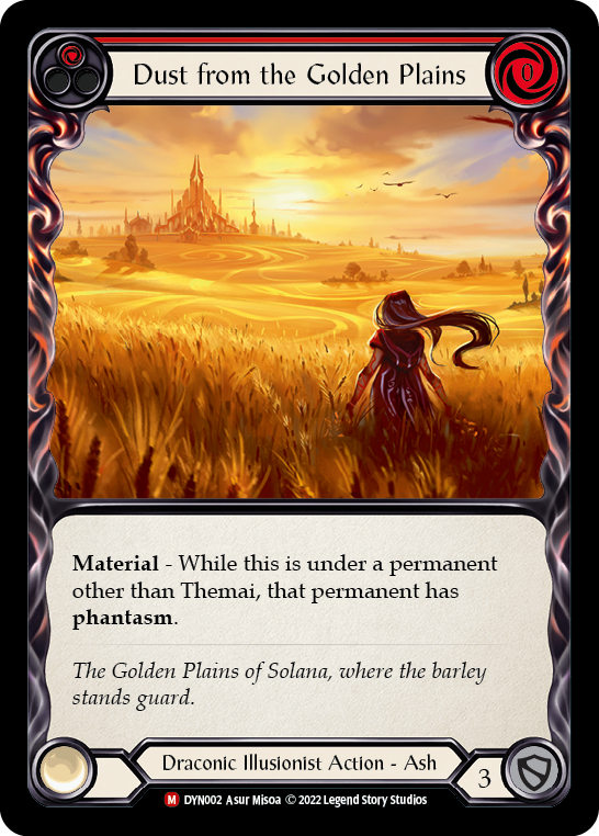 Dust from the Golden Plains [DYN002] (Dynasty)  Rainbow Foil | GnG Games