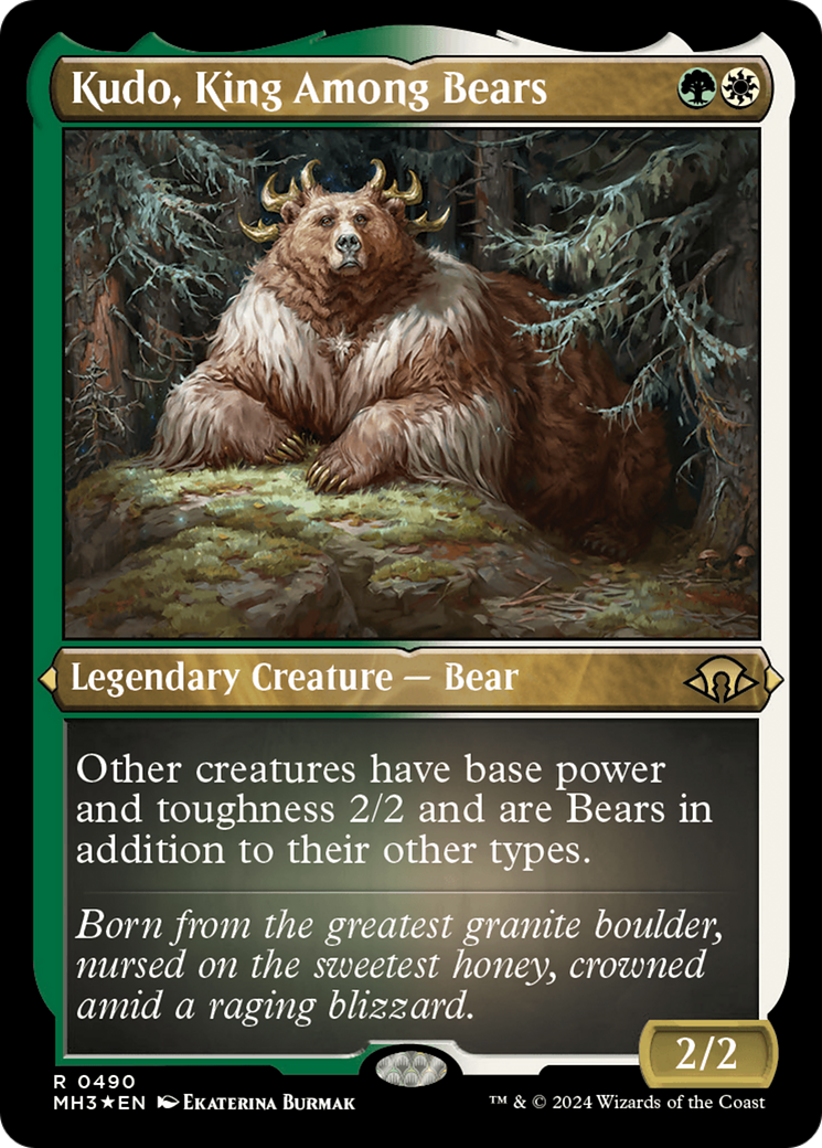 Kudo, King Among Bears (Foil Etched) [Modern Horizons 3] | GnG Games