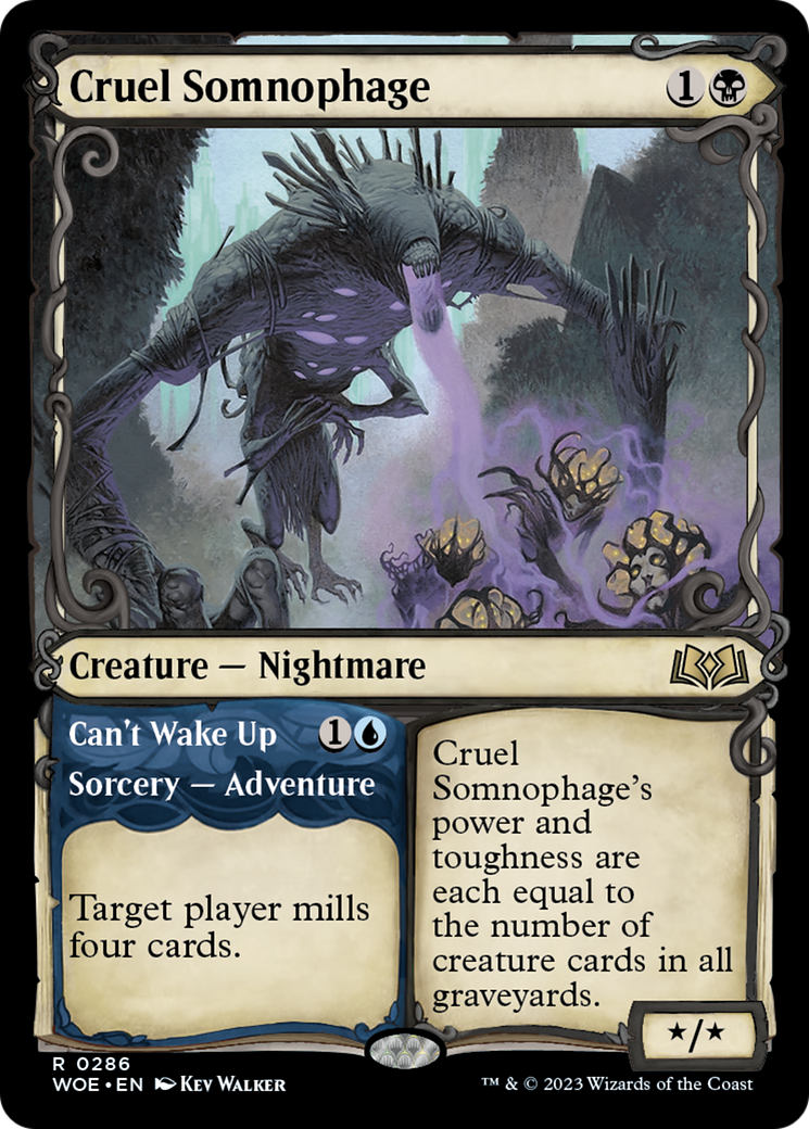 Cruel Somnophage // Can't Wake Up (Showcase) [Wilds of Eldraine] | GnG Games