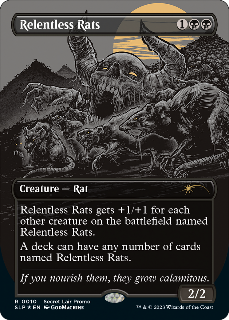 Relentless Rats (Borderless) [Secret Lair Showdown] | GnG Games