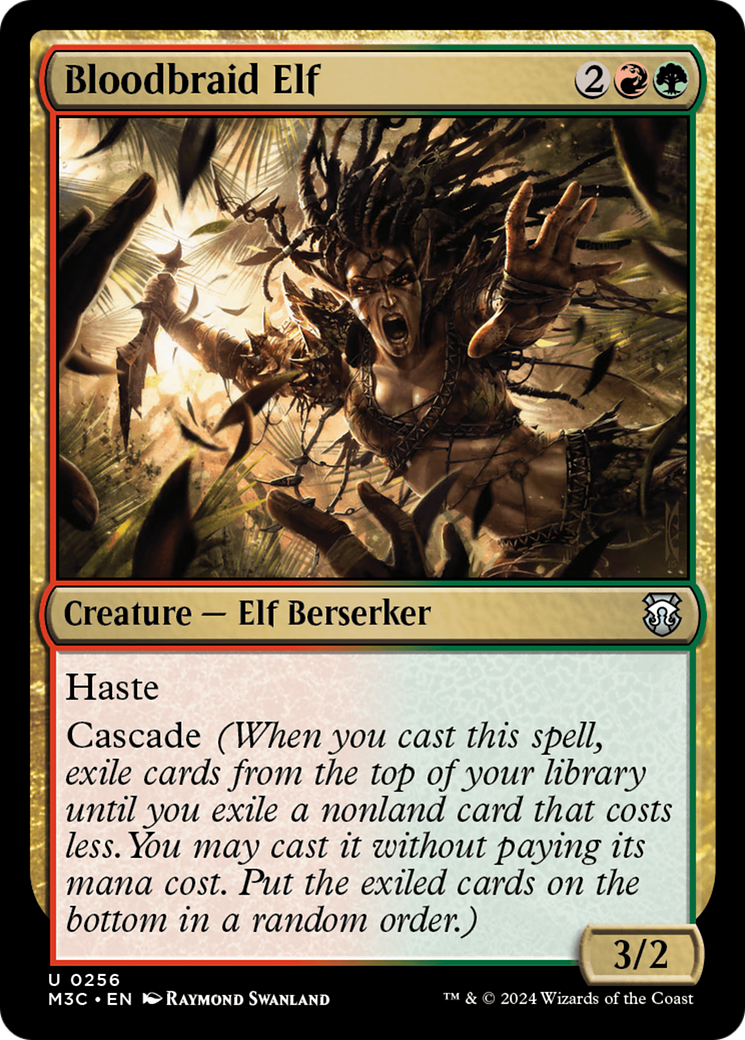 Bloodbraid Elf (Ripple Foil) [Modern Horizons 3 Commander] | GnG Games