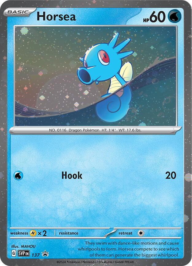 Horsea (SVP137) (Cosmo Holo) [Scarlet & Violet: Black Star Promos] | GnG Games