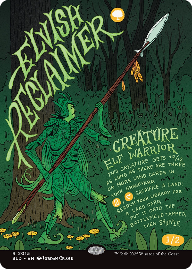 Elvish Reclaimer (Rainbow Foil) [Secret Lair Drop Series] | GnG Games