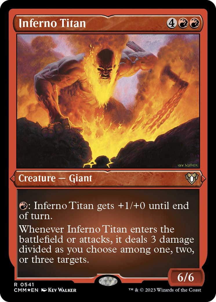 Inferno Titan (Foil Etched) [Commander Masters] | GnG Games