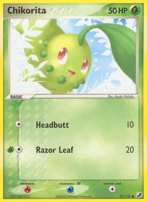 Chikorita (51/115) [EX: Unseen Forces] | GnG Games