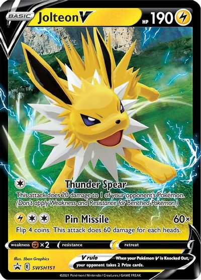 Jolteon V (SWSH151) [Sword & Shield: Black Star Promos] | GnG Games