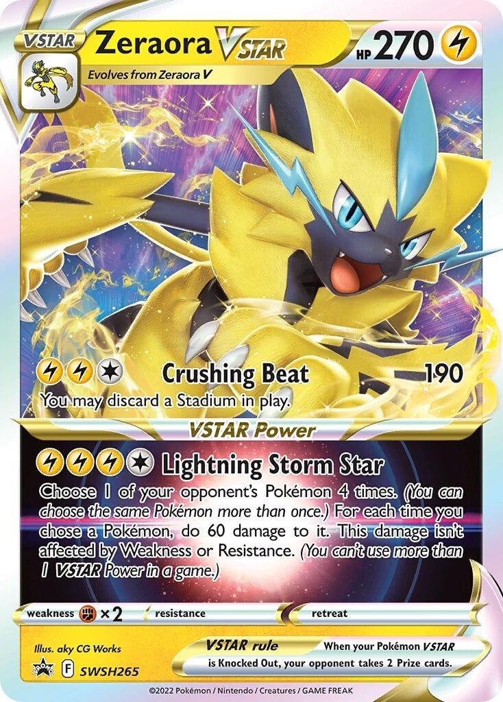 Zeraora VSTAR (SWSH265) (Jumbo Card) [Sword & Shield: Black Star Promos] | GnG Games