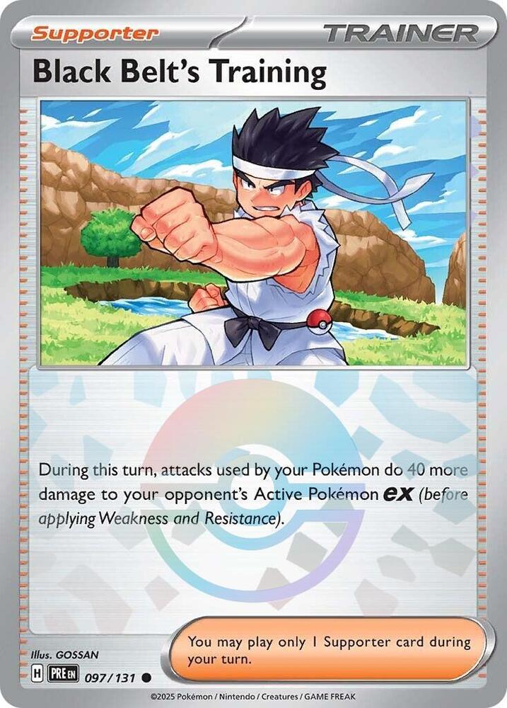 Black Belt's Training (097/131) (Poke Ball Pattern) [Scarlet & Violet: Prismatic Evolutions] | GnG Games